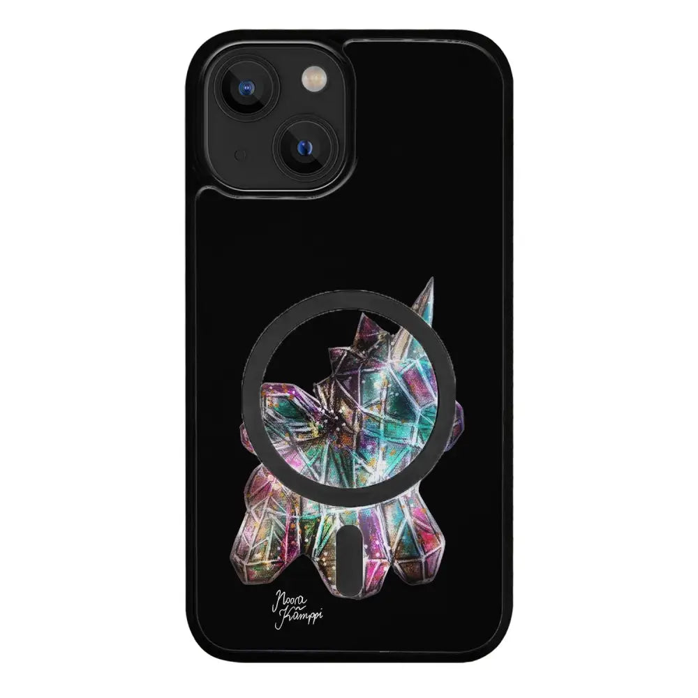 iPhone 15 Plus unicorn suojakuoret - Musta - Noora Kämppi