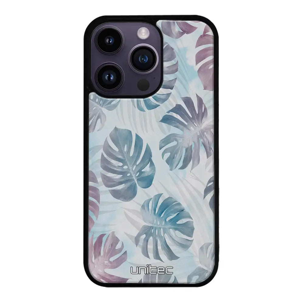 iPhone 15 Pro kukka suojakuoret - Monstera Texture - Ei