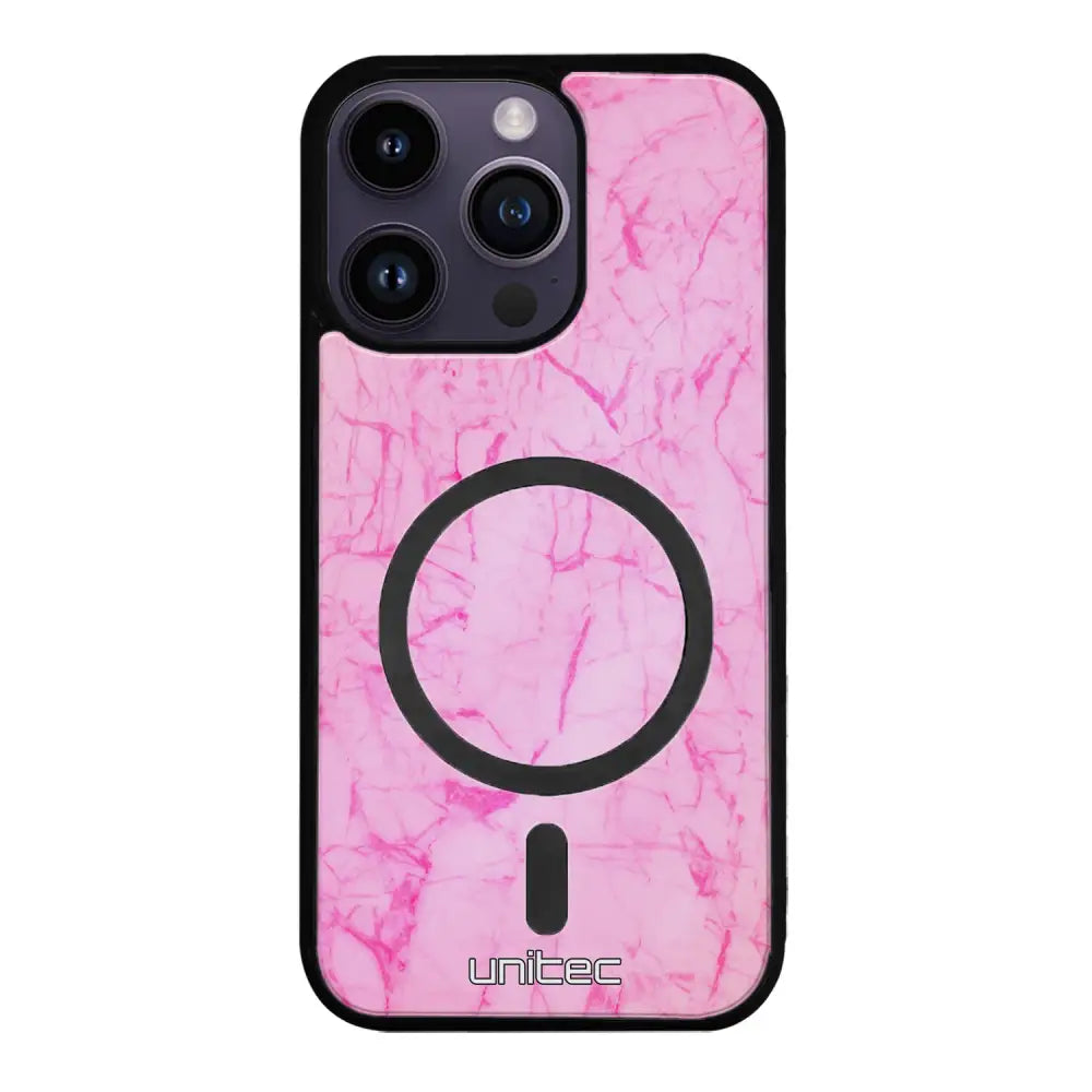 iPhone 15 Pro marmori suojakuoret - Light Pink Marble