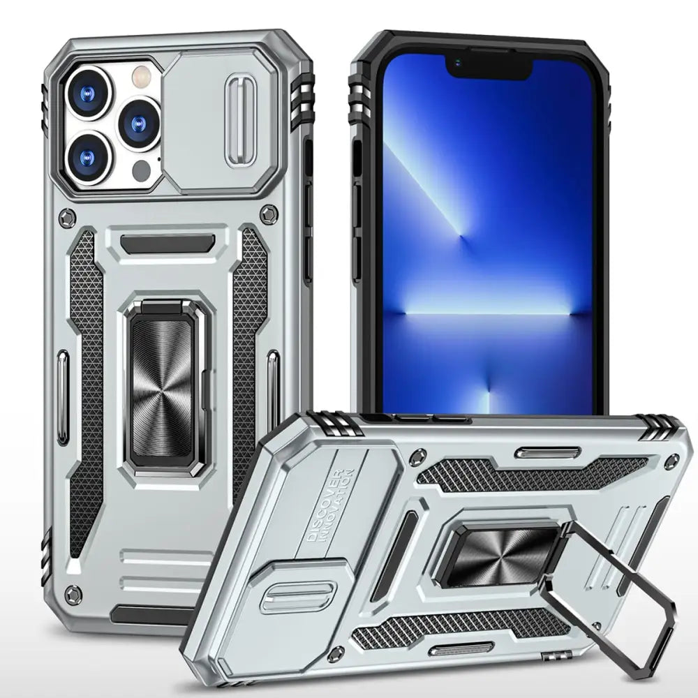 iPhone 15 Pro Max Armor suojakuori - Harmaa