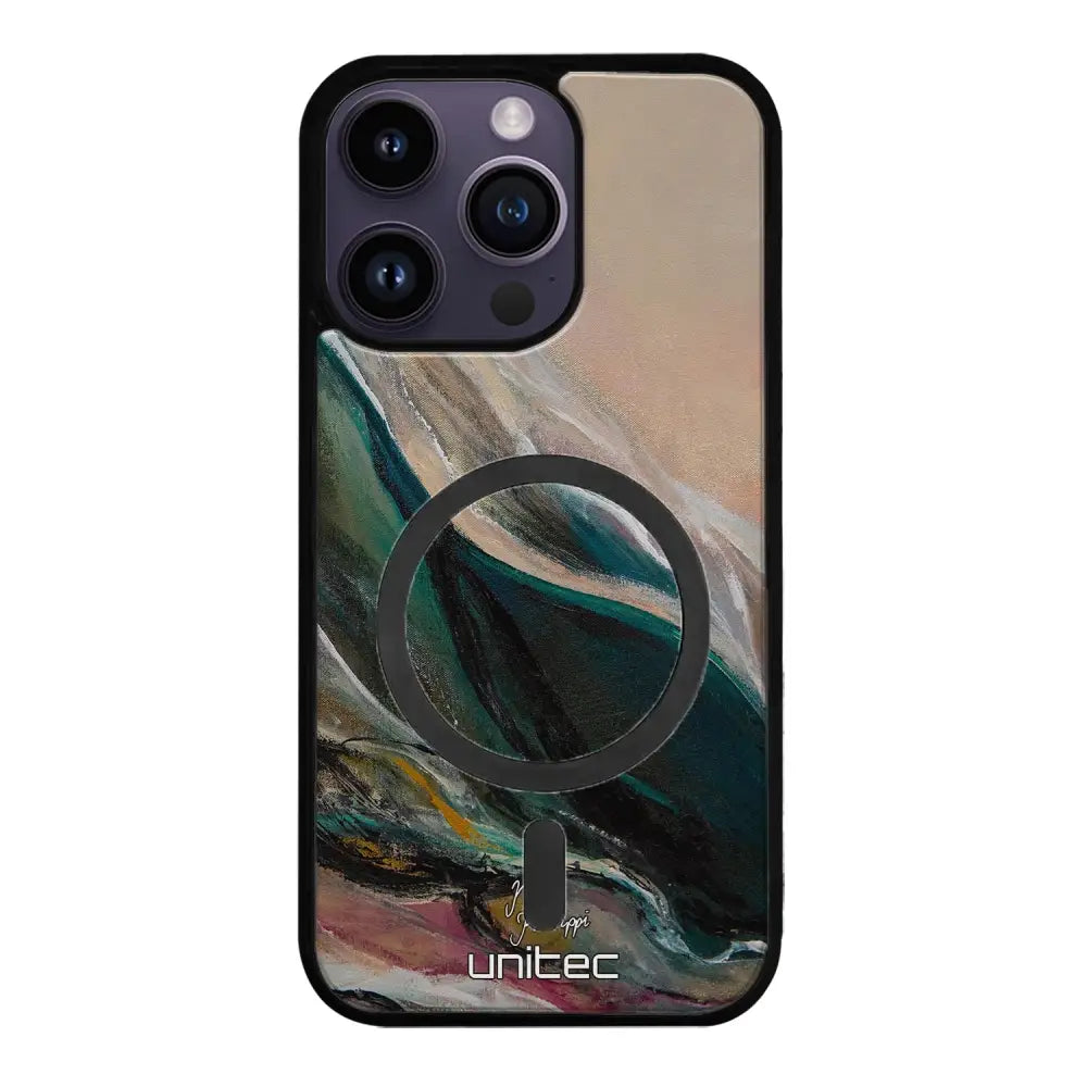 iPhone 15 Pro modern art suojakuoret - Nudge - Noora Kämppi