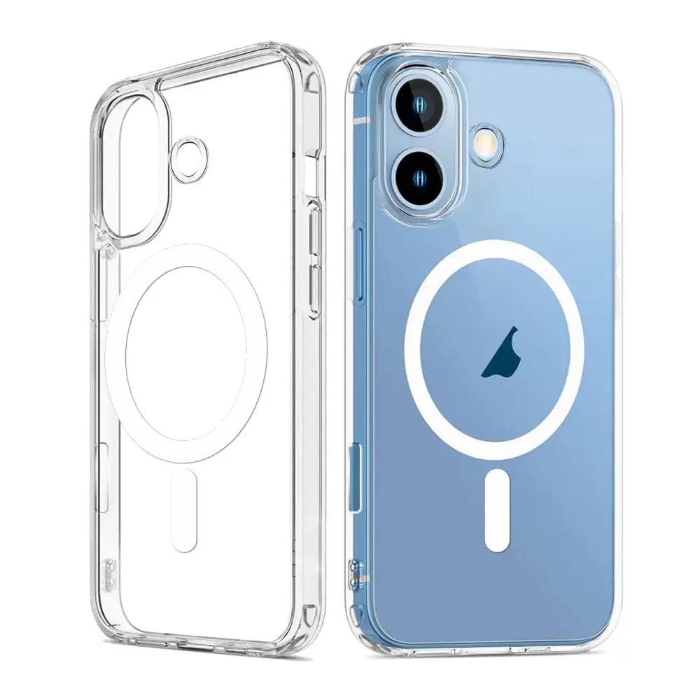 Läpinäkyvä MagSafe suojakuori iPhone 12/13, täydellinen suoja ja yhteensopivuus