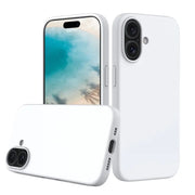 Valkoinen MagSafe suojakuori iPhone 16: suojaa ja kaksinkameraleikkaukset