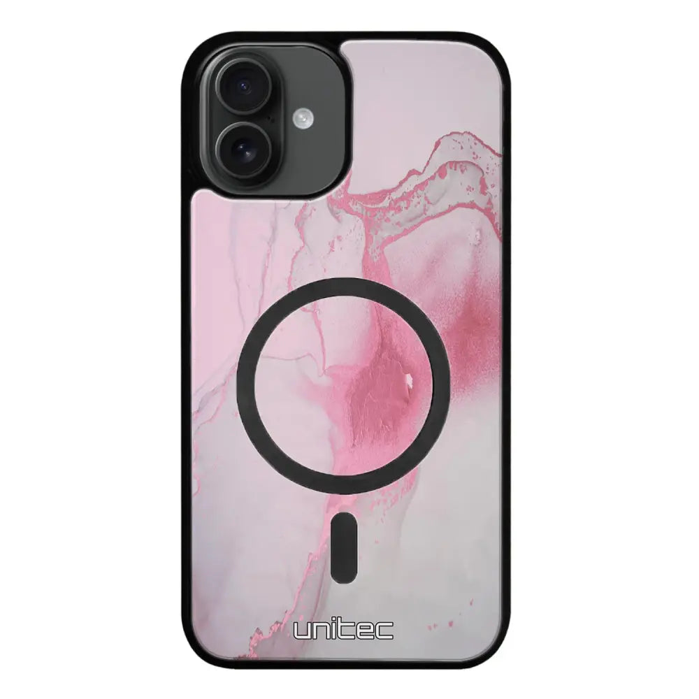 iPhone 16 marmori suojakuoret - Pink Pok Rie