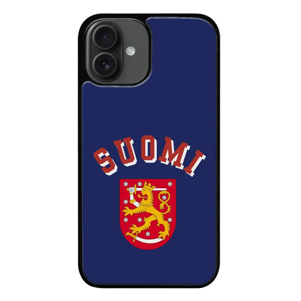iPhone 16 Plus jääkiekko suojakuoret - Leijonat Suomi - Ei