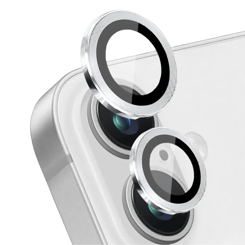 Kameran panssarilasi ringimäisillä suojilla iPhone 16 / iPhone 16 Plus -malleille