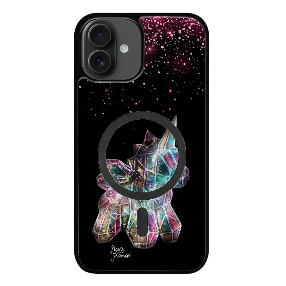 iPhone 16 Plus unicorn suojakuoret - Pinkki - Noora Kämppi