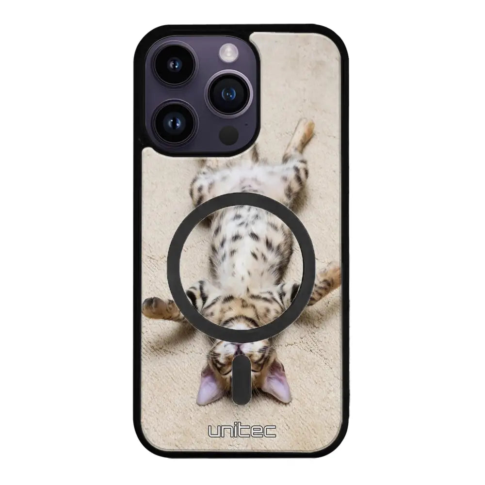 iPhone 16 Pro kissa suojakuoret - Relaxing Cat