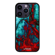iPhone 16 Pro marmori suojakuoret - Blue Red Marble - Ei