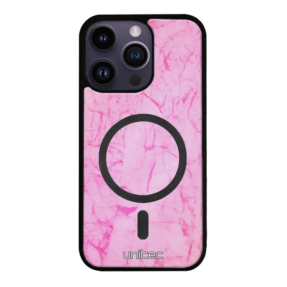 iPhone 16 Pro marmori suojakuoret - Light Pink Marble