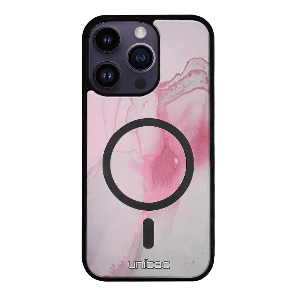 iPhone 16 Pro marmori suojakuoret - Pink Pok Rie