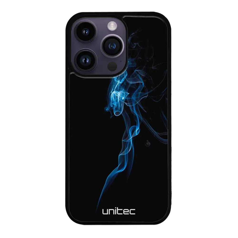 iPhone 16 Pro suojakuoret - Blue Smoke On Black - Ei