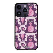 iPhone 16 Pro suojakuoret - Purple Teddy Bear - Ei