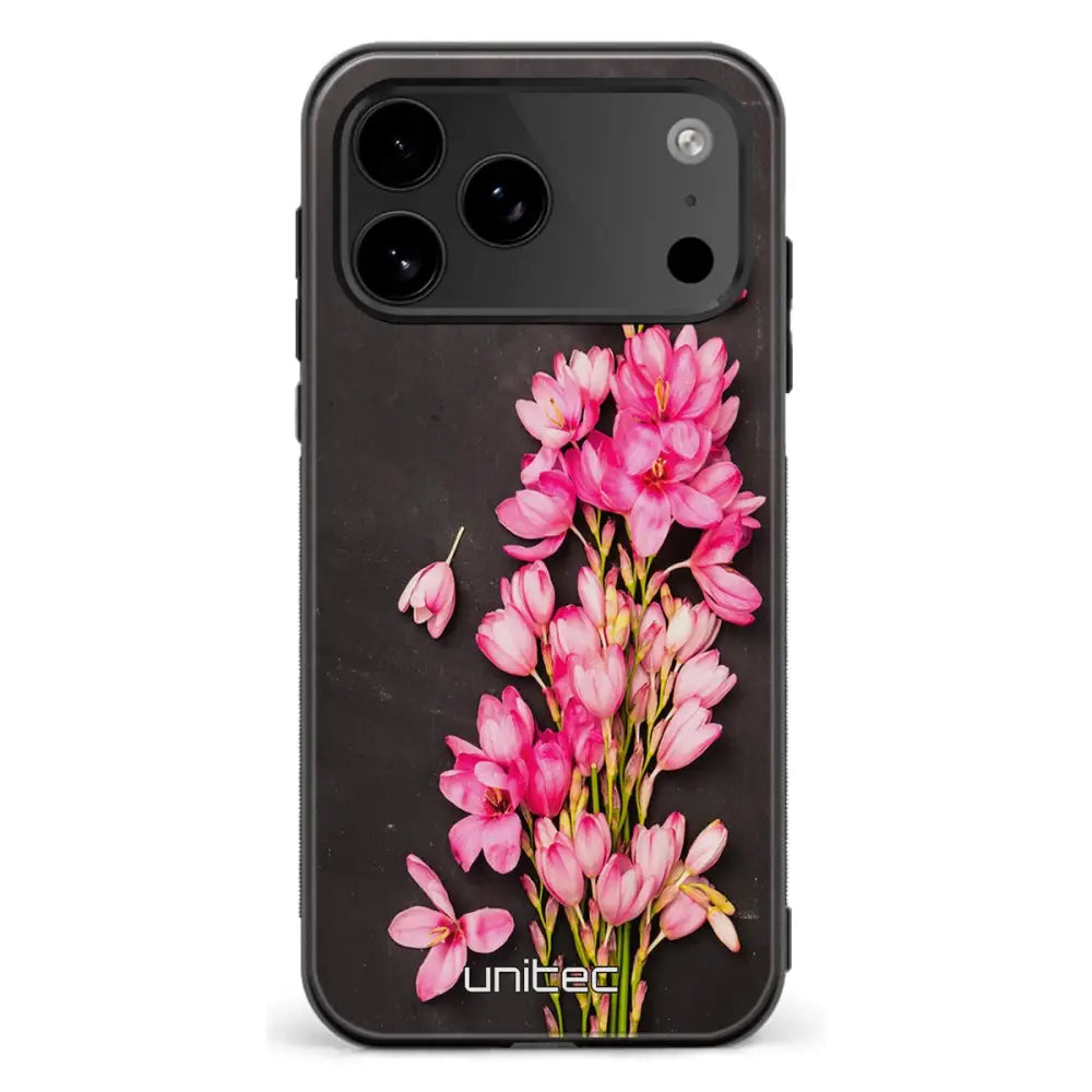 iPhone 17 Air kukka suojakuoret Pink Flowers Ei