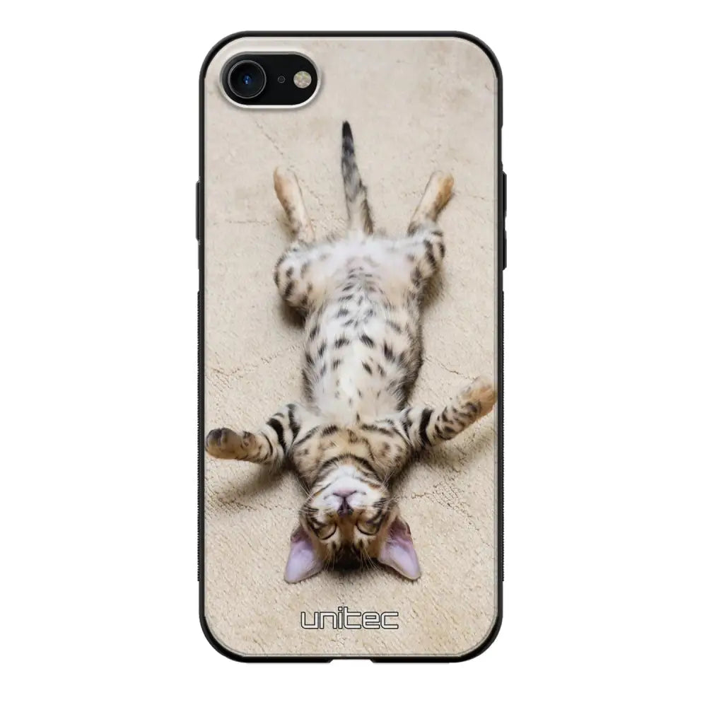 iPhone SE 2020 kissa suojakuoret - Relaxing Cat - Ei