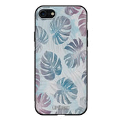 iPhone SE 2020 kukka suojakuoret - Monstera Texture - Ei