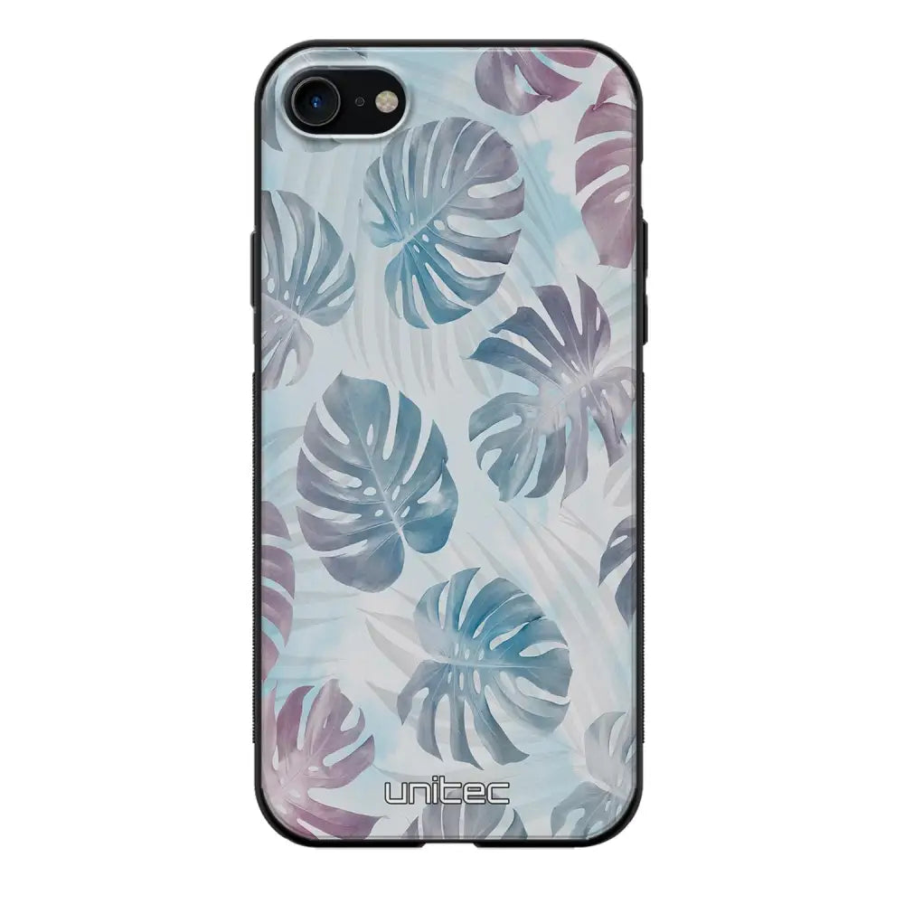 iPhone SE 2020 kukka suojakuoret - Monstera Texture - Ei