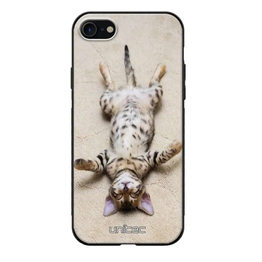 iPhone SE 2022 kissa suojakuoret - Relaxing Cat - Ei