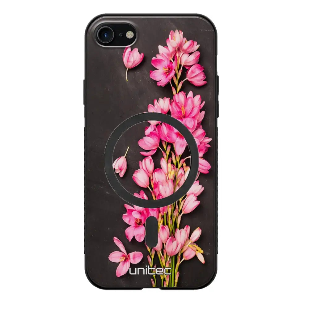 iPhone SE 2022 kukka suojakuoret - Pink Flowers