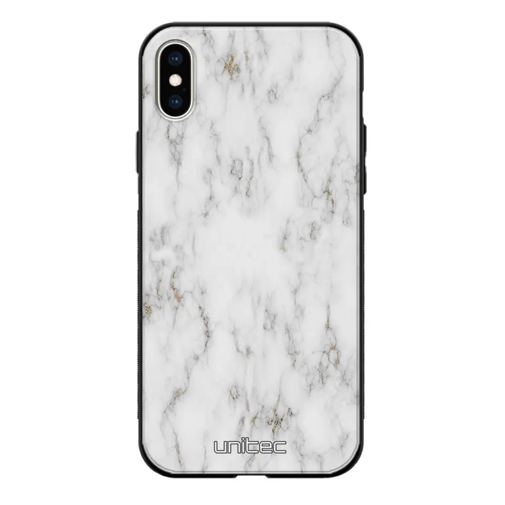 iPhone X marmori suojakuoret - White Marble - Ei