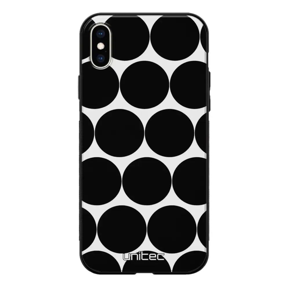 iPhone X pallo suojakuoret - Musta Pallo - Ei