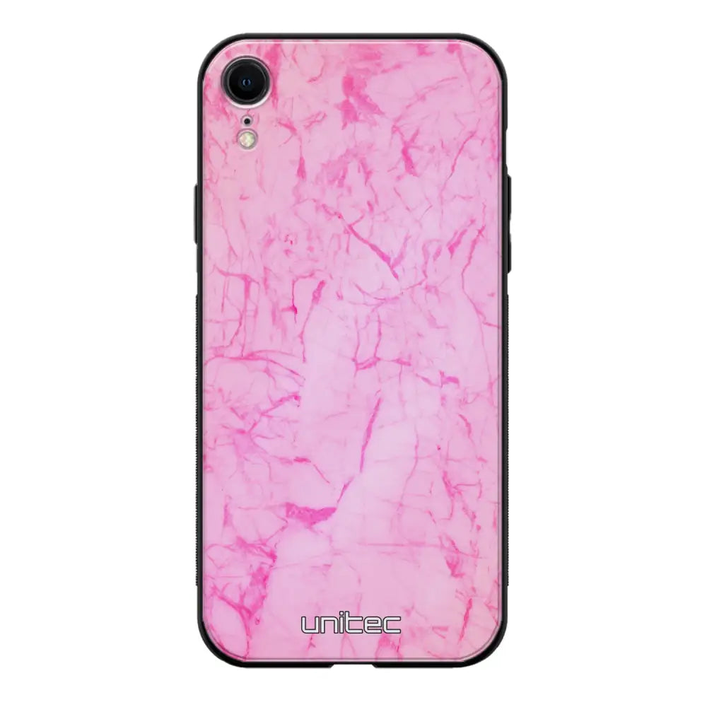 iPhone XR marmori suojakuoret - Light Pink Marble - Ei