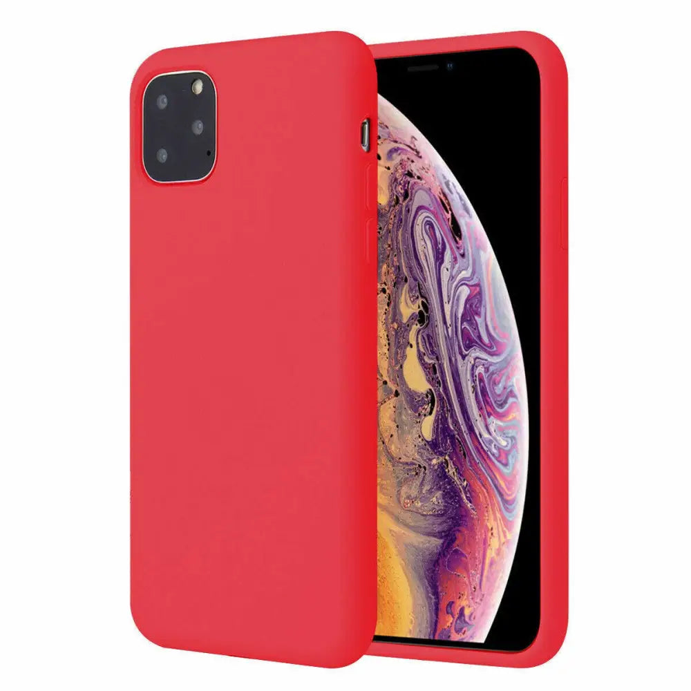 iPhone XR Silikonikuori Punainen