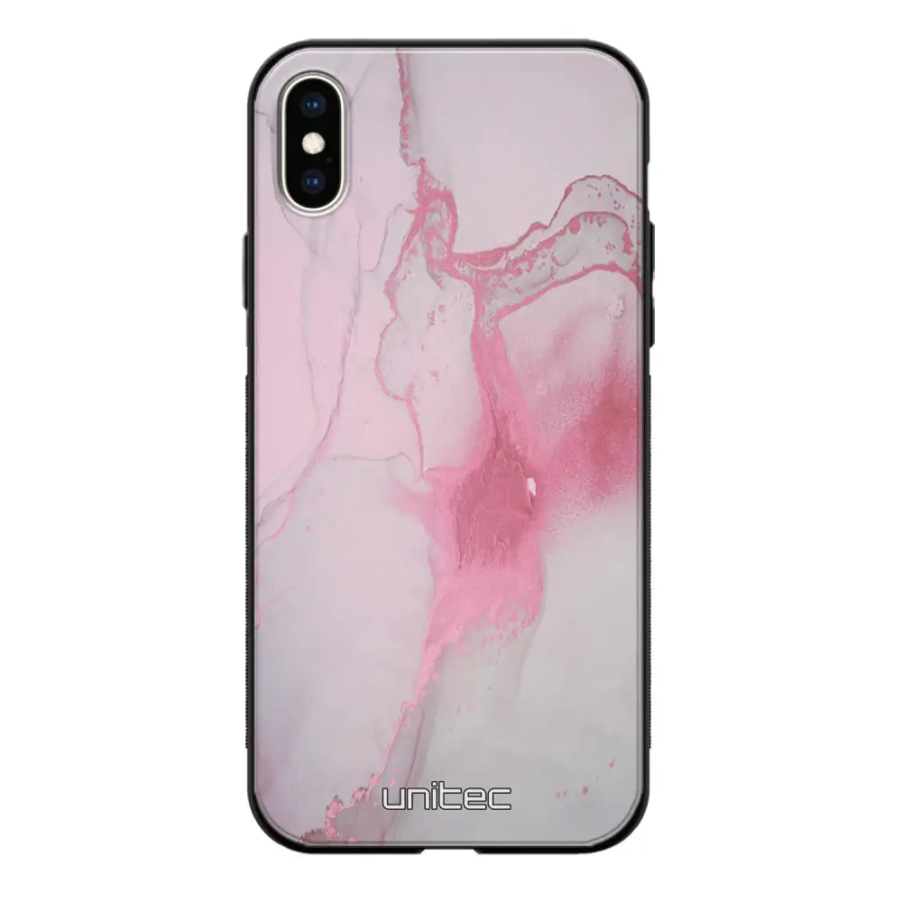 iPhone XS marmori suojakuoret - Pink Pok Rie - Ei