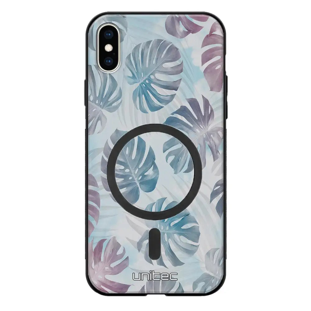 iPhone XS Max kukka suojakuoret - Monstera Texture