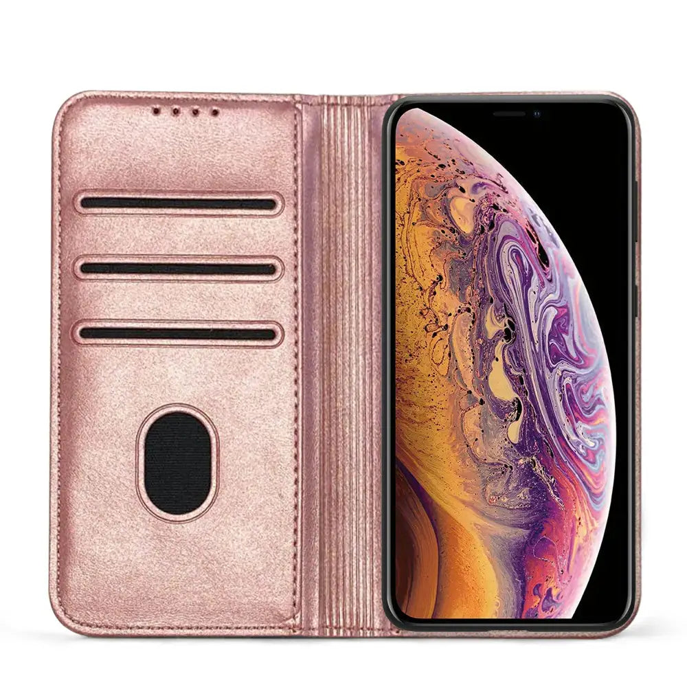 iPhone XS Max Lompakko Suojakotelo Ruusukulta