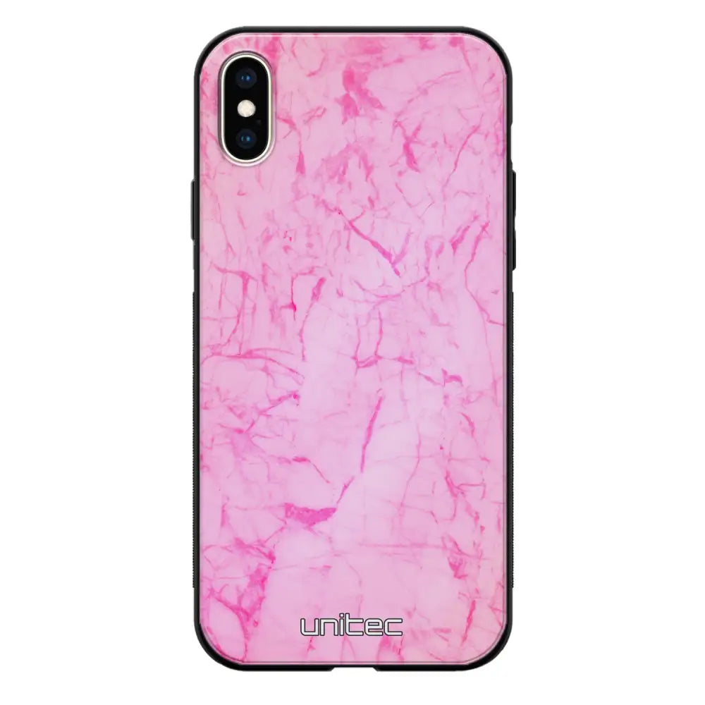 iPhone XS Max marmori suojakuoret - Light Pink Marble - Ei