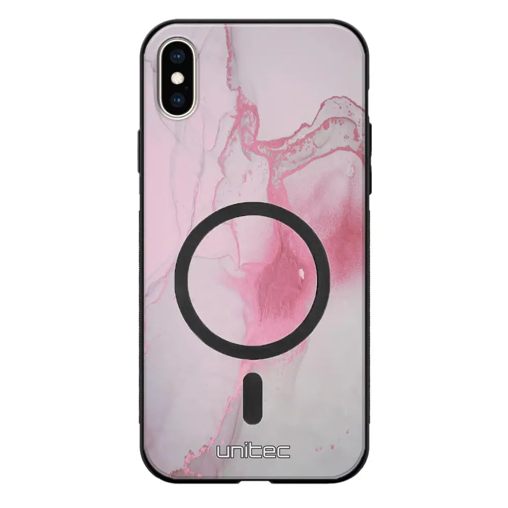 iPhone XS Max marmori suojakuoret - Pink Pok Rie