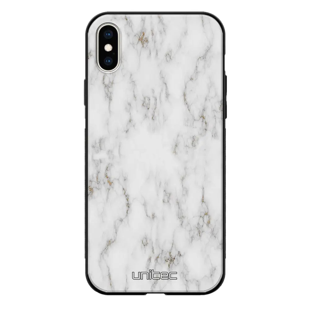 iPhone XS Max marmori suojakuoret - White Marble - Ei
