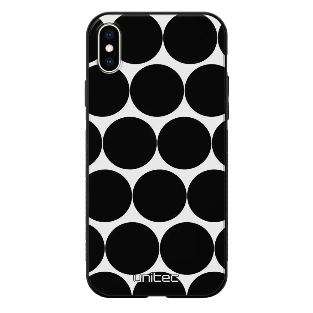 iPhone XS Max pallo suojakuoret - Musta Pallo - Ei