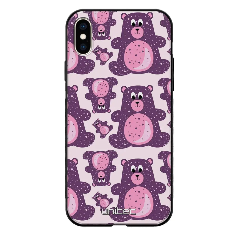 iPhone XS Max suojakuoret - Purple Teddy Bear - Ei