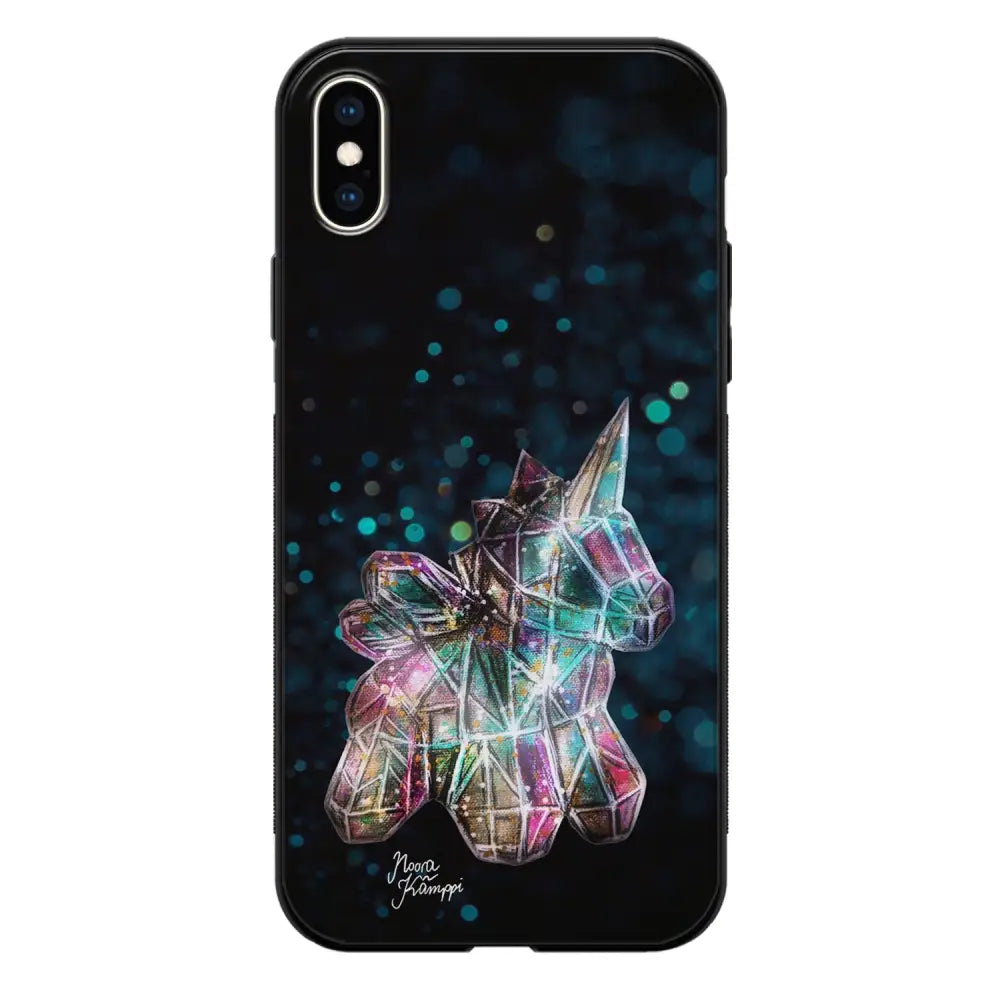 iPhone XS Max unicorn suojakuoret - Sininen - Noora Kämppi - Ei