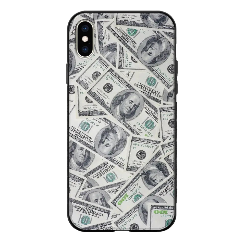 iPhone XS seteli suojakuoret - Dollarit - Ei