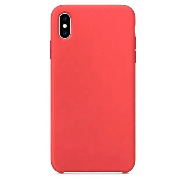 iPhone XS Silikonikuori Punainen
