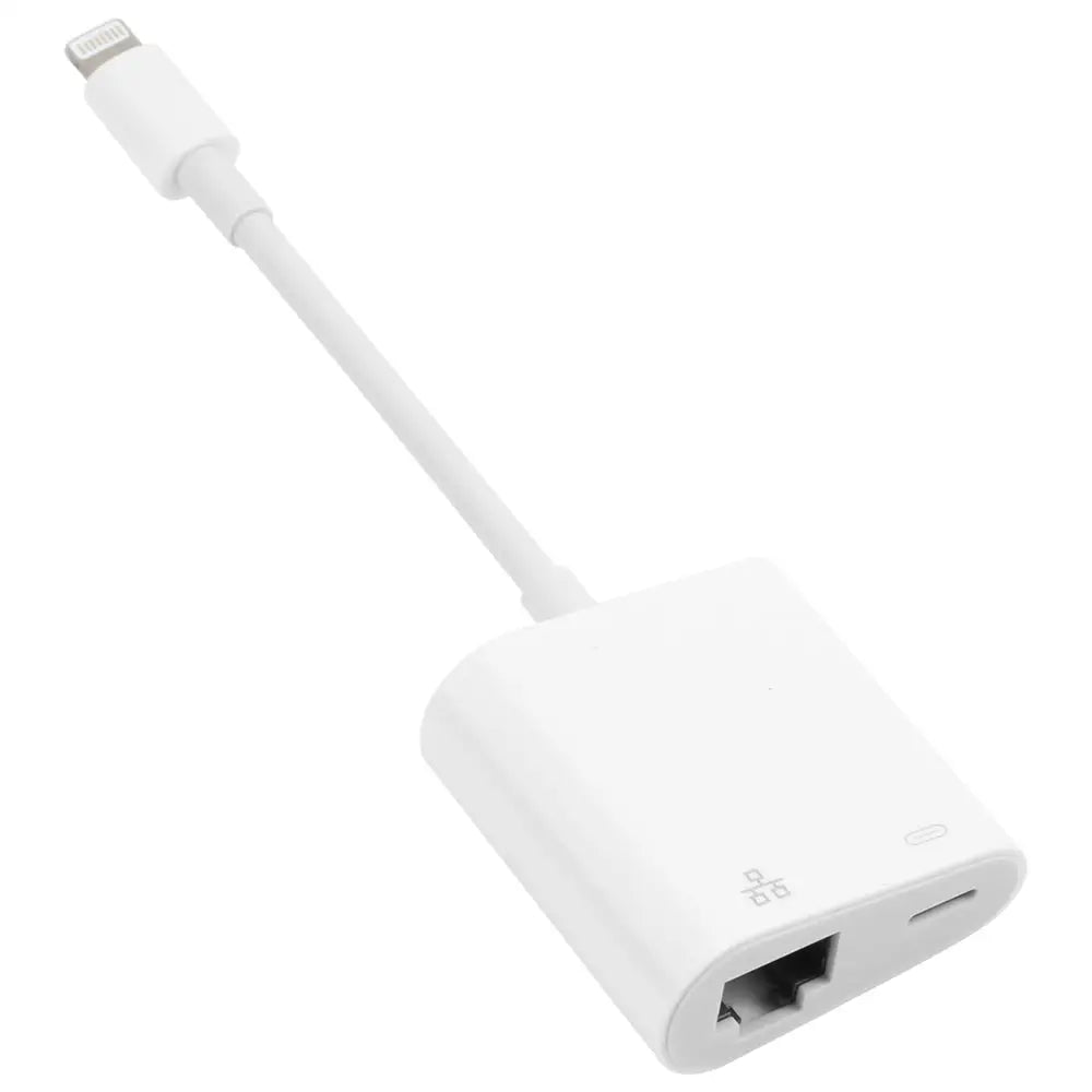Lightning – Ethernet adapteri + Lightning power