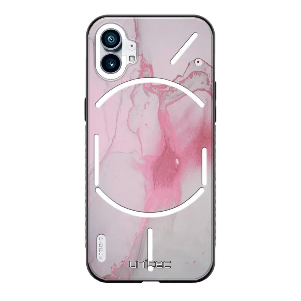 Nothing Phone marmori suojakuoret - Pink Pok Rie - Ei