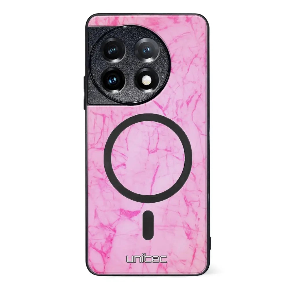 OnePlus 11 marmori suojakuoret - Light Pink Marble