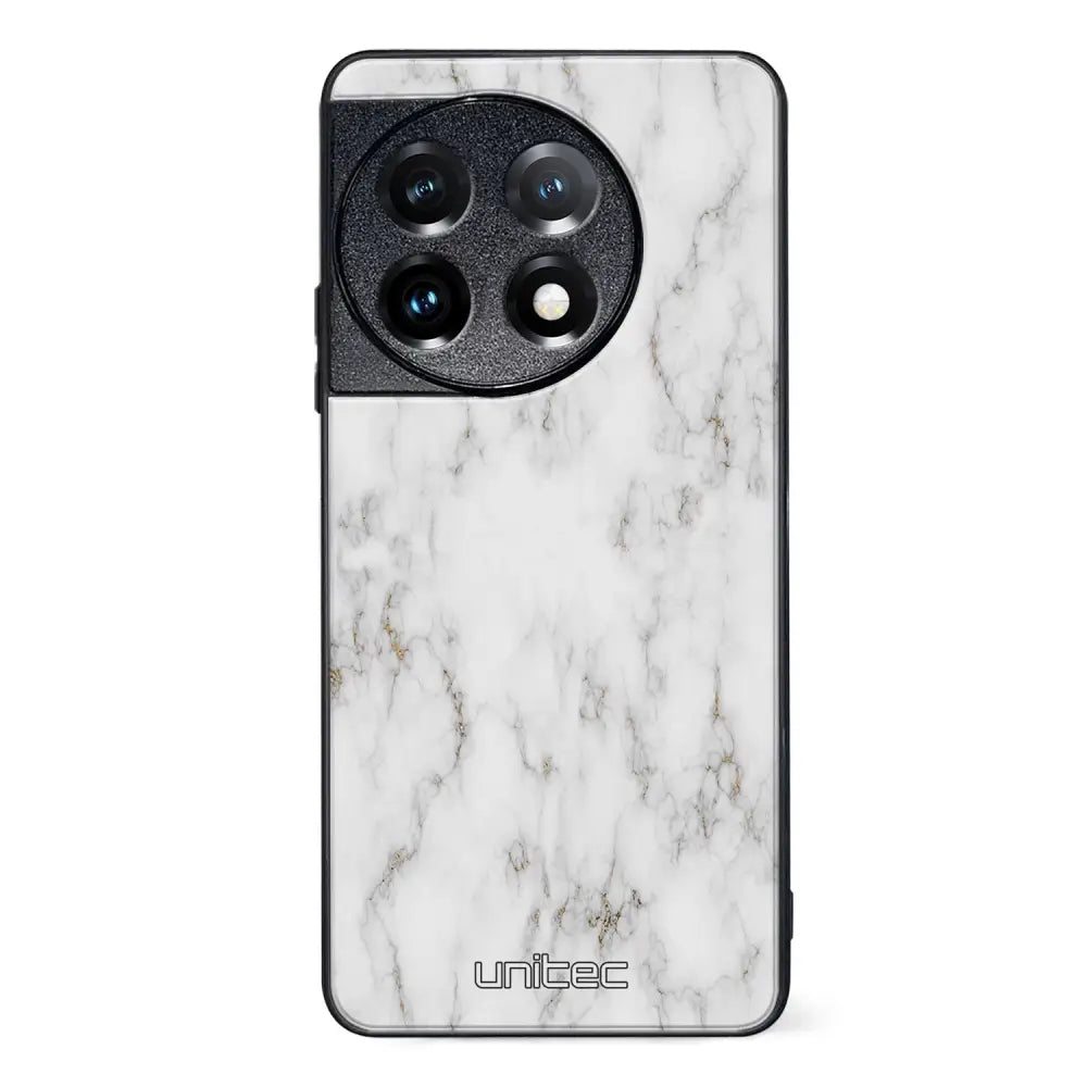 OnePlus 11 marmori suojakuoret - White Marble - Ei