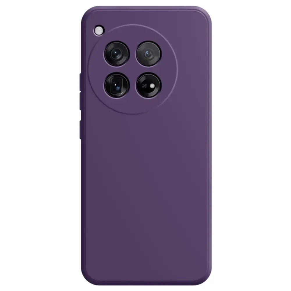 OnePlus 12 Silikoni suojakuori - Tummanvioletti