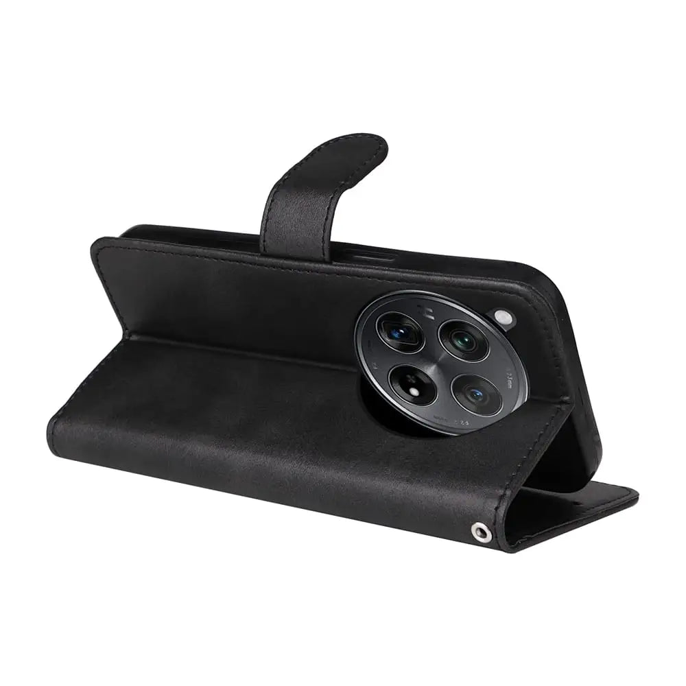 OnePlus 12R Lompakko Suojakotelo - Musta