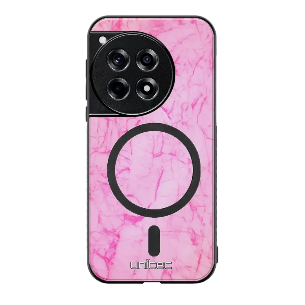 OnePlus 12R marmori suojakuoret - Light Pink Marble
