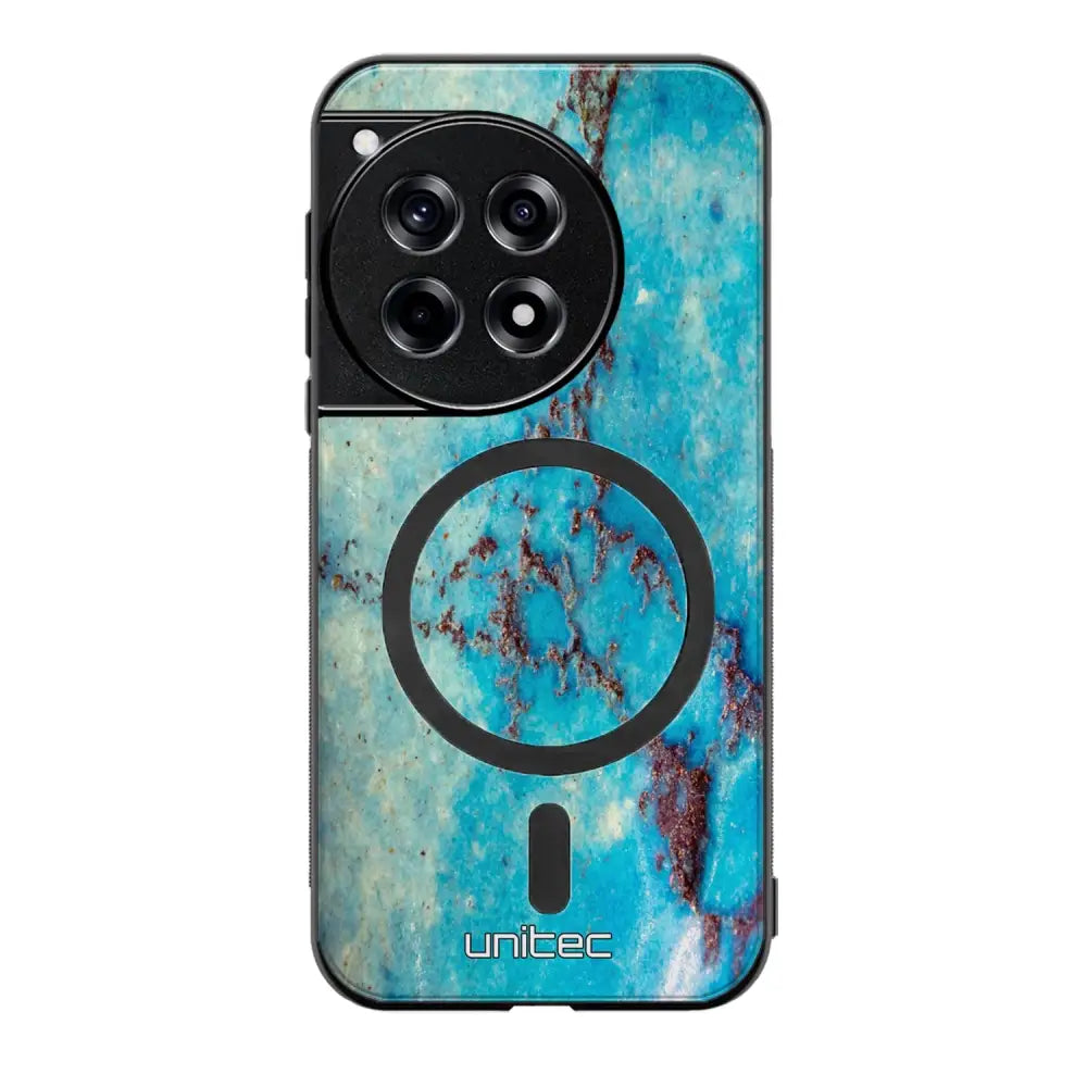 OnePlus 12R marmori suojakuoret - Turquoise Marble