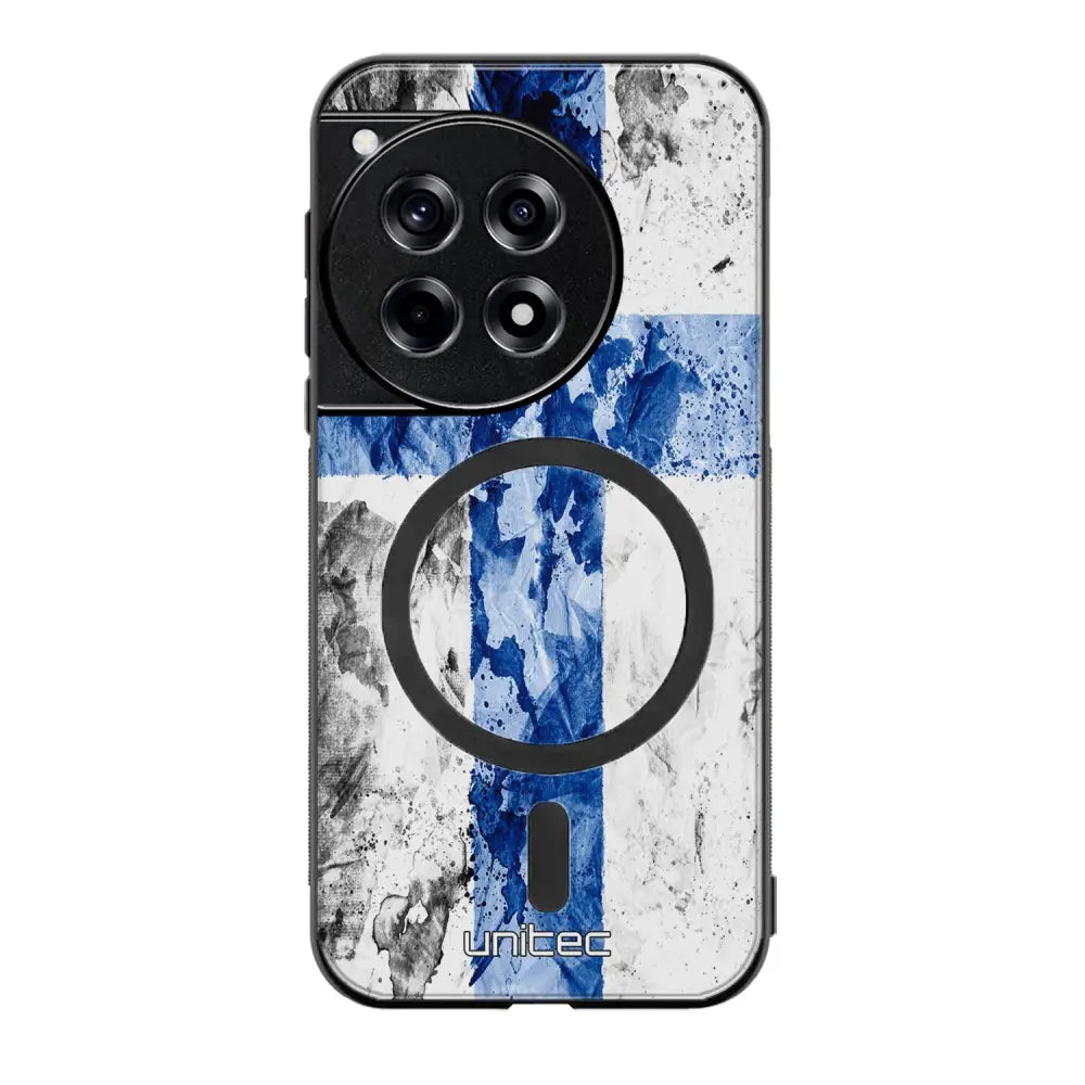 OnePlus 12R suojakuoret - Painted Finnish Flag