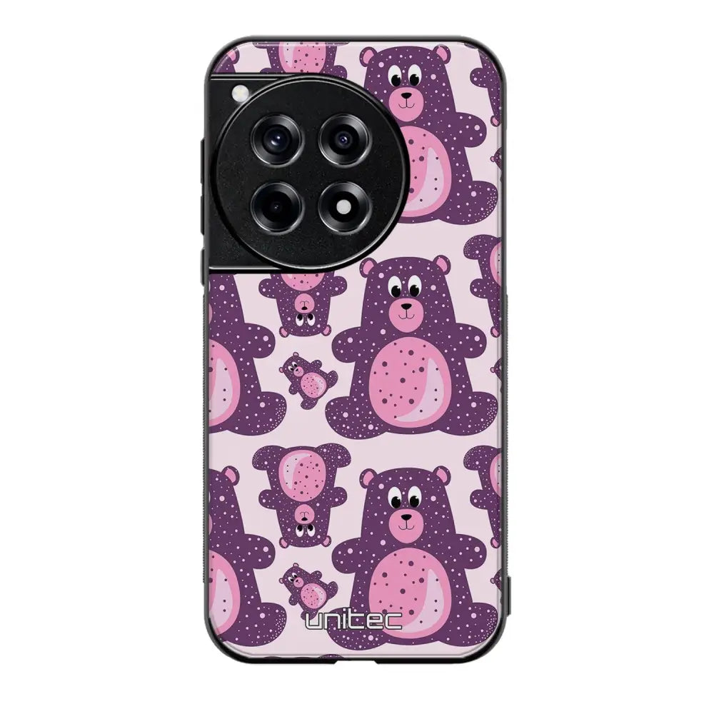 OnePlus 12R suojakuoret - Purple Teddy Bear - Ei