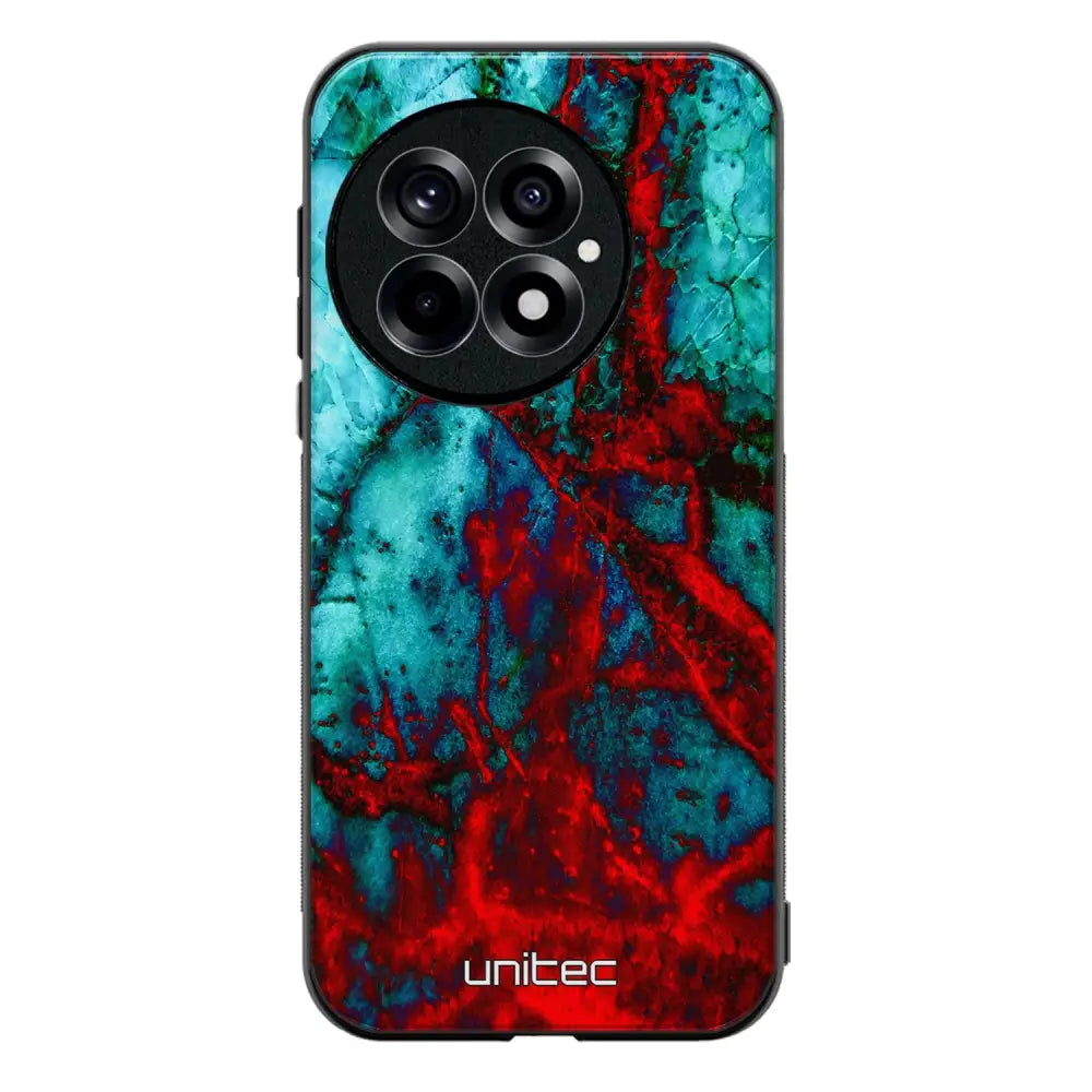 OnePlus 13 marmori suojakuoret - Blue Red Marble - Ei