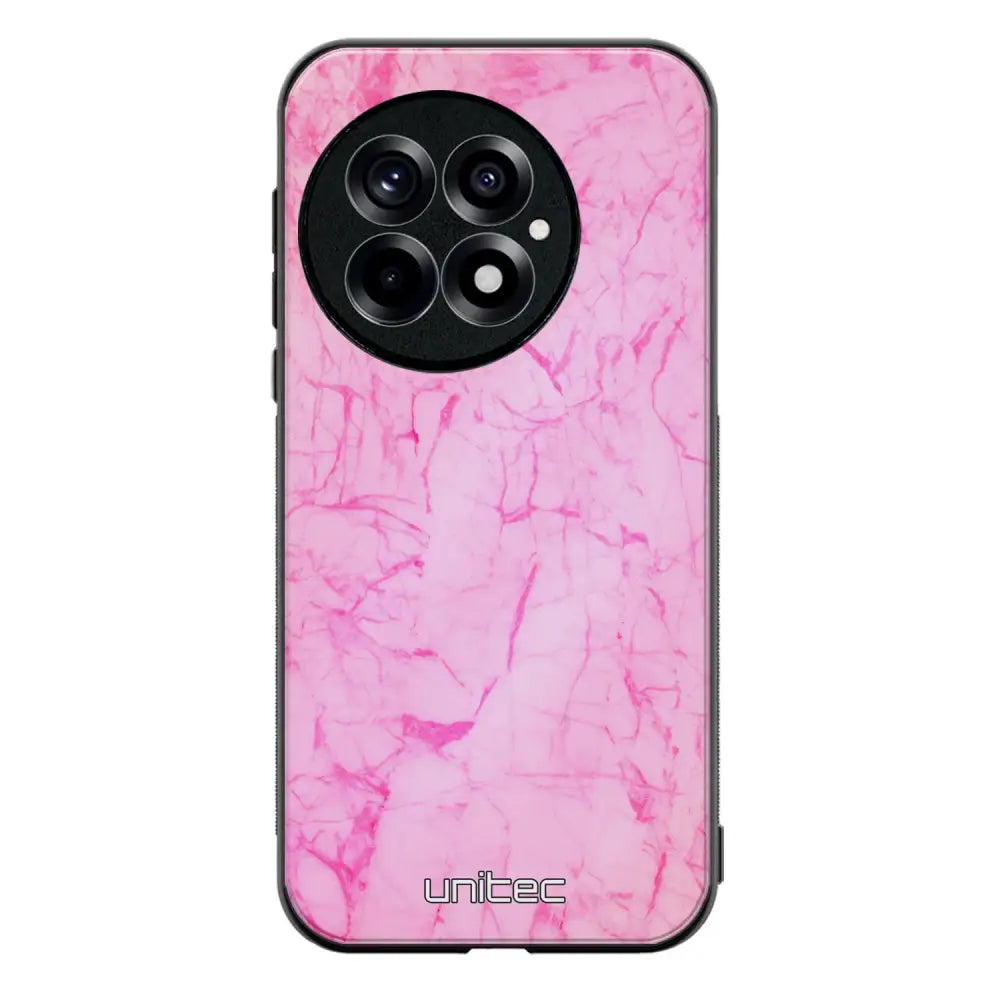 OnePlus 13 marmori suojakuoret - Light Pink Marble - Ei